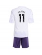 Manchester United Joshua Zirkzee #11 Replika Borta Kläder Barn 2025-26 Kortärmad (+ byxor)